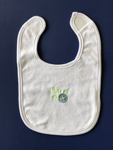 Load image into Gallery viewer, Cute as a Button Embroidered  Onesie (Boy) with Matching Bib
