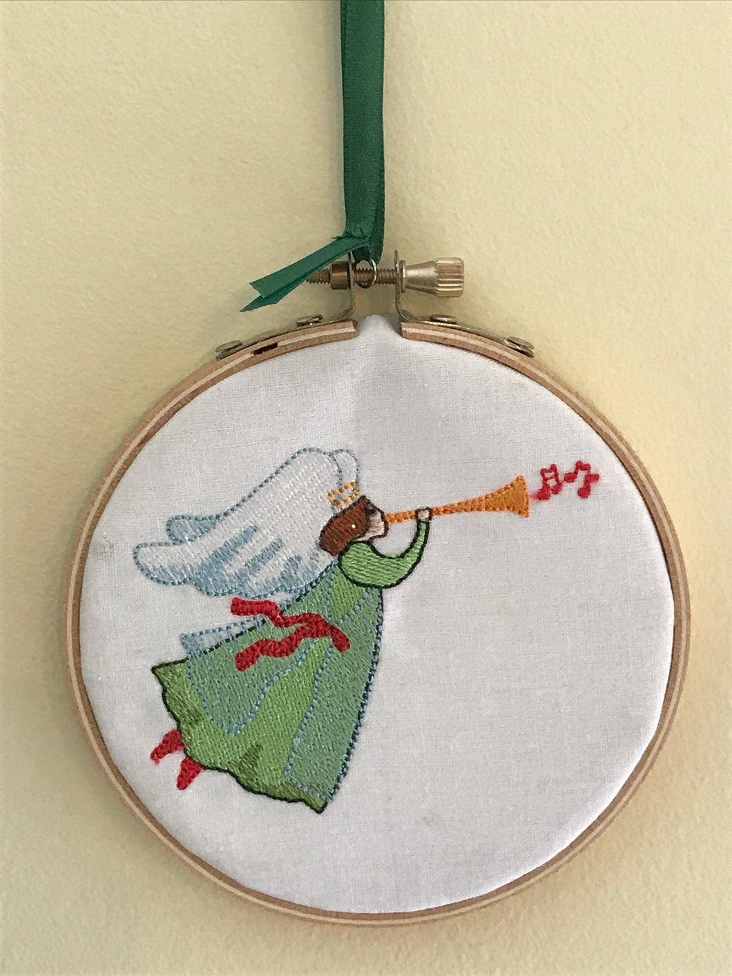 Hark the Herald Angel Embroidered Ornament