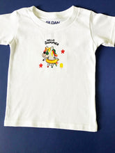 Load image into Gallery viewer, Hello Summer Unicorn Embroidered Toddler Tee Shirt
