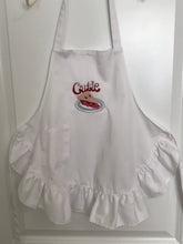 Load image into Gallery viewer, Cutie Pie Embroidered Child&#39;s Apron with Ruffle
