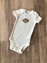 Load image into Gallery viewer, Monkey Face Embroidered on a Carter Onesie
