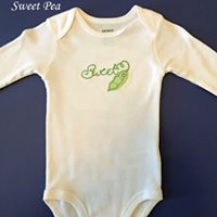 Sweet Pea Embroidered Onesie